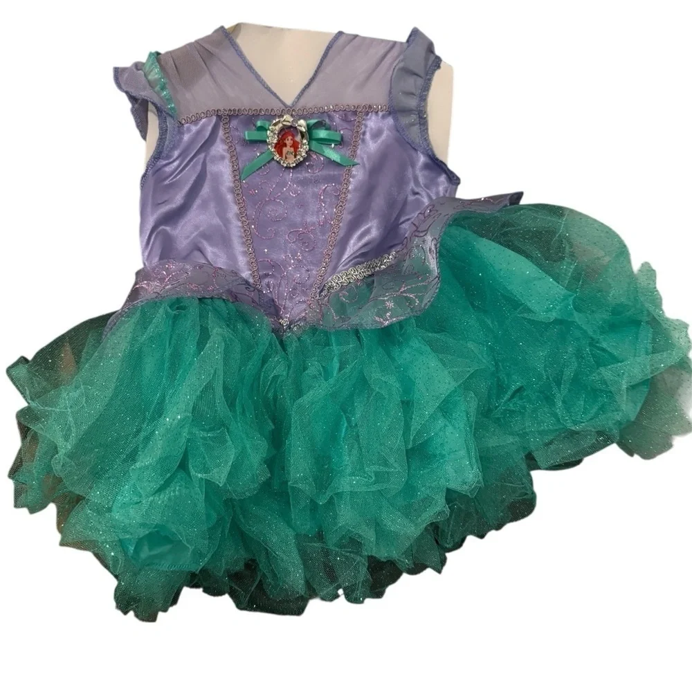 Infant Ariel costume tutu dress with character cameo NIP Ages 12-18 months